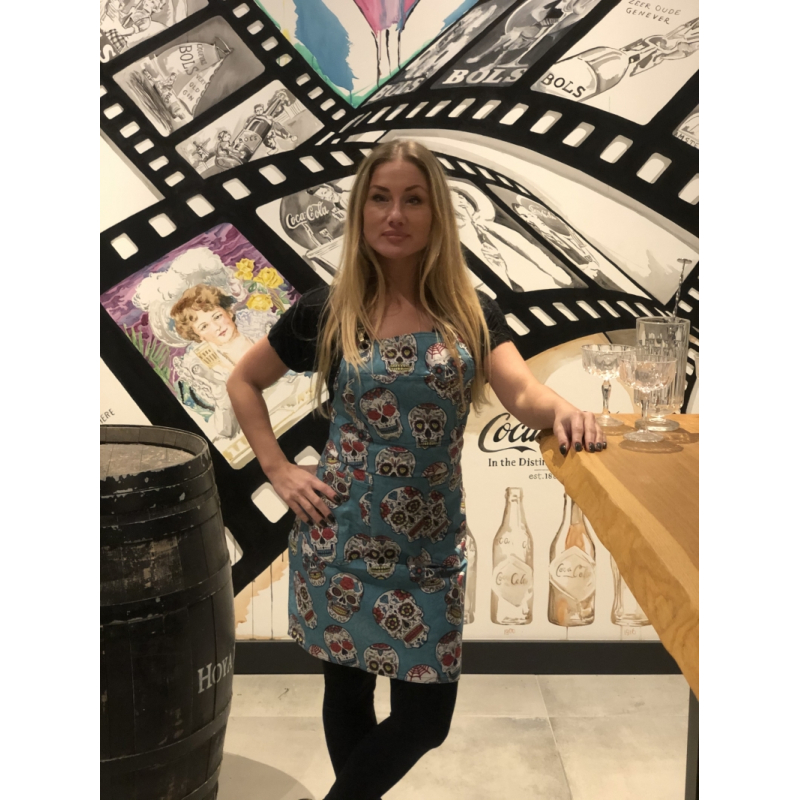 Bar Schort Skulls Turquoise